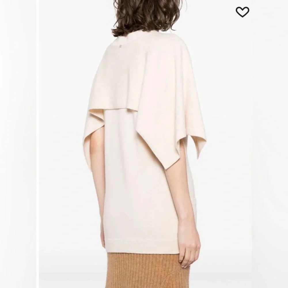 Chanel 2012 Runway Resort Ivory Cashmere Tunic Size S